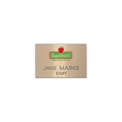Hollywood Plastic Express Name Badge (Standard size 2" x 3")