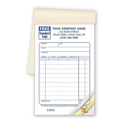 Sales Books - Multi-Purpose, Small Size (2 Part)