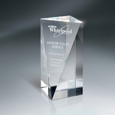 Optic Crystal Triangle Front Pillar (Small)