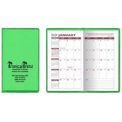 Ultra Vibrant TEK Translucent Vinyl Monthly Planner