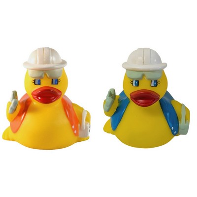 Rubber Safety Construction Duck© Toy