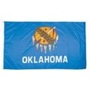 Oklahoma Indoor Parade Flag w/Pole Hem (5'x8')