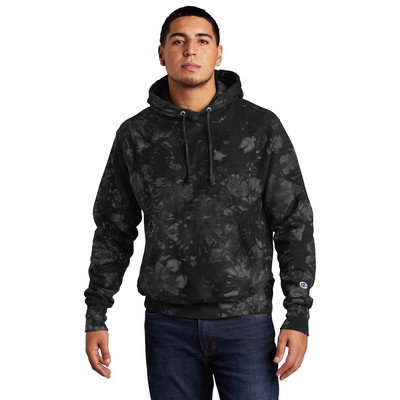 Champion ® Reverse Weave ® Scrunch-Dye Tie-Dye Hooded Sweatshirt.