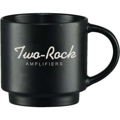 14 Oz. Stack-n-Sip Collection Ceramic Mug - Deep Etched