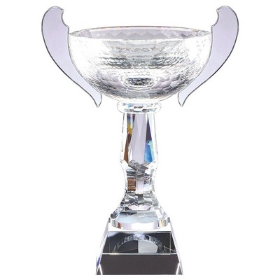 Loving Cup Crystal Award, 9"H