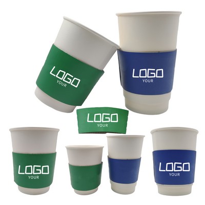 Disposable Corrugated Kraft Paper Coffee Cup Sleeves