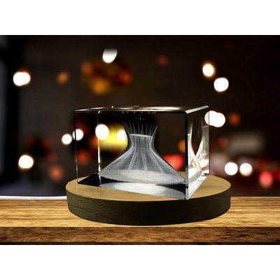 Metropolitan Cathedral of Brasília 3D Engraved Crystal Keepsake Souvenir