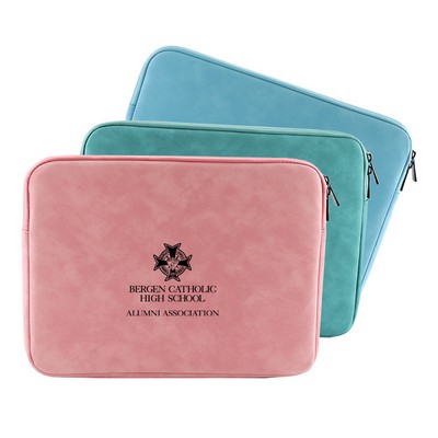 13 14 15" Laptop Case , PU Leather Sleeve Water Resistant Computer Case carrying case