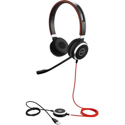 Jabra Evolve 40 Stereo On-Ear Headset - Black