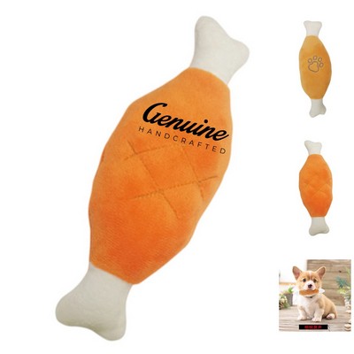 Plush Chicken Leg Chew Toy