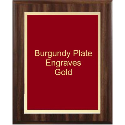 Cherry Plaque 6" x 8" - Burgundy/Gold 4" x 6" Simplicity Plate