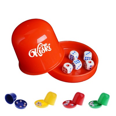 Plastic Gamble Dice Cup Set