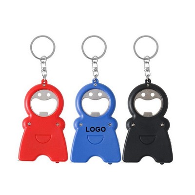 Keychain Opener w/ Flashlight Tape Measure