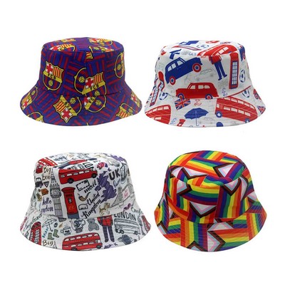 Reversible Double Sided Sublimation Bucket Hat