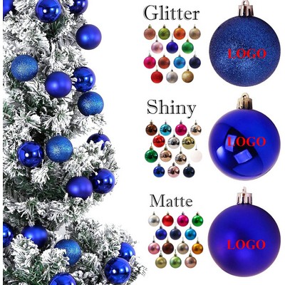 Round Plastic Christmas Balls Ornaments