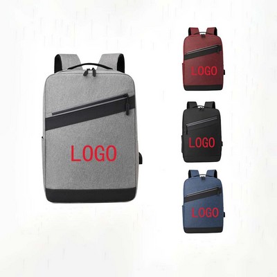 Leisure personality splicing backpack