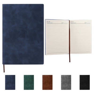 A5 Hardcover Leather Journal Notebook W/ Lined Paper