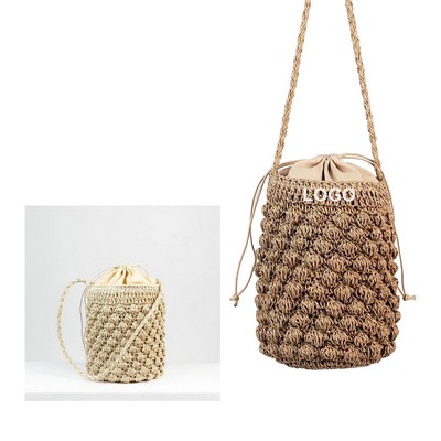 Women Straw Beach Bag