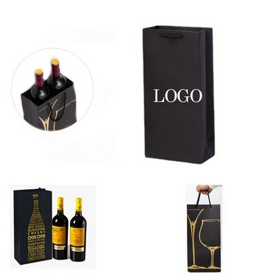 2-Bottle Packing Paper Bag