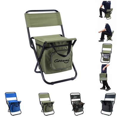 Foldable Chair with Cooler Bag