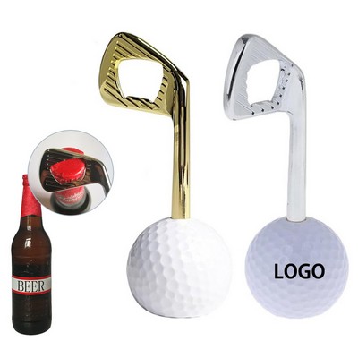 4 1/2"Custom Zinc Alloy Golf Beer Bottle Opener
