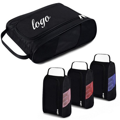 Outdoor Golf Shoes Bags & Zippered Sport Shoes Bag