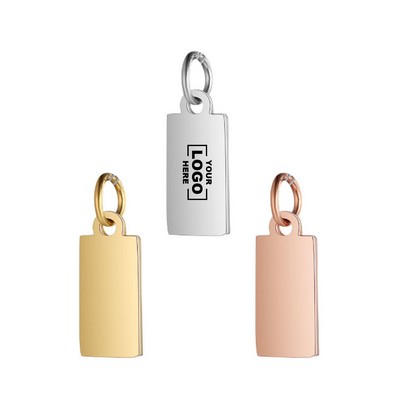 Polished Stainless Steel Necklace Pendant