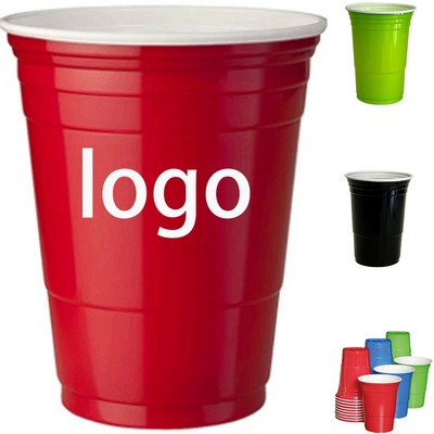 Professional 16oz Durable Polypropylene Reusable Beer Pong Party Cup