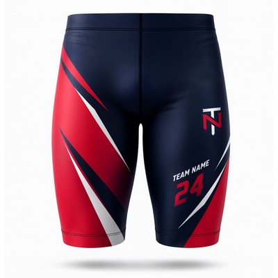Unisex Dye Sublimated Performance Cycling Shorts 300GSM
