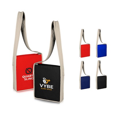 Color Cotton Canvas Sling Bag