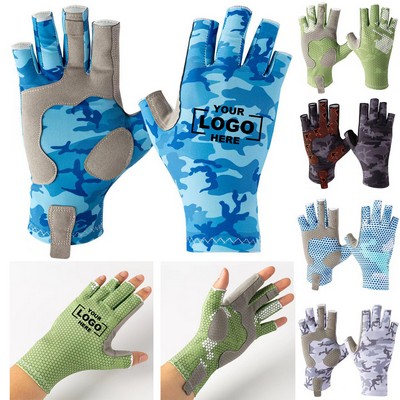 UV Protection Fishing Fingerless Gloves
