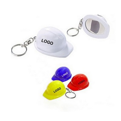 Plastic Mini Construction Hat Keychain