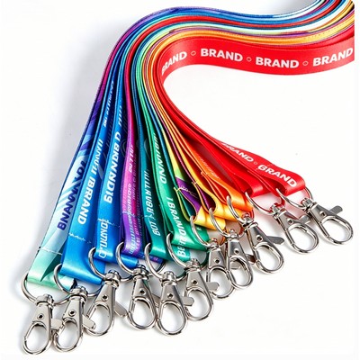 3/4" Full Color Dye Sublimated Lanyard