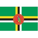 2'x3' Dominica U.N. Nylon Outdoor Flag - Style C