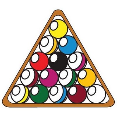Pool Ball Rack Maxi Magnet (10 Square Inch)
