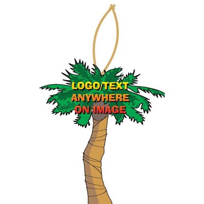Palm Tree Promotional Ornament w/ Black Back (8 Square Inch)
