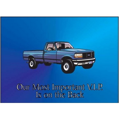 Blue Pick Up Truck Rectangle Photo Hand Mirror (2½"x3½")
