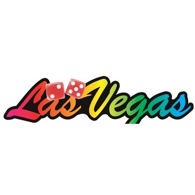 Las Vegas w/ Dice Maxi Magnet (4 Square Inch)