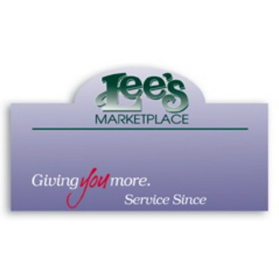 Full Color 50 Mil Name Badge (1.75"X3") Rectangle W/Bump