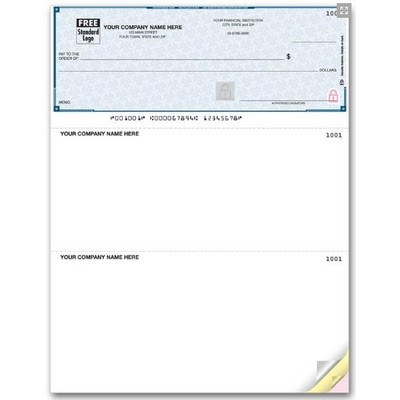 Laser Voucher Checks - Lined High Security Multi-Purpose (1 Part)