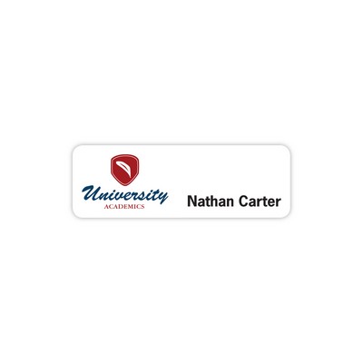 Chicago Plastic Standard Name Badge (Standard Size 1" x 3")