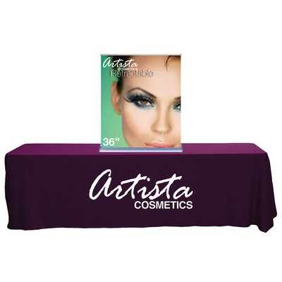 36" Silverstep Tabletop - 59"h Super Flat Graphic Package