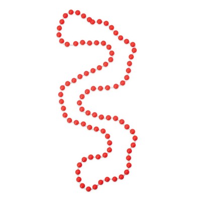 7 Mm Red Candy Bead Necklaces