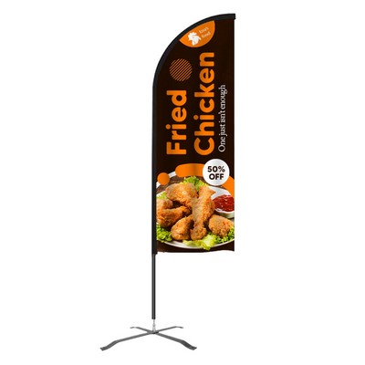 Flex Banner™ Feather Flag Kit, Single-Sided Feather Flag 11'H