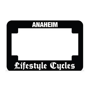 License Plate Frames For Motorcycles In Raised 3D Logo