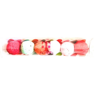 Wildflower Seed Bombs with Colorful Hearts Background