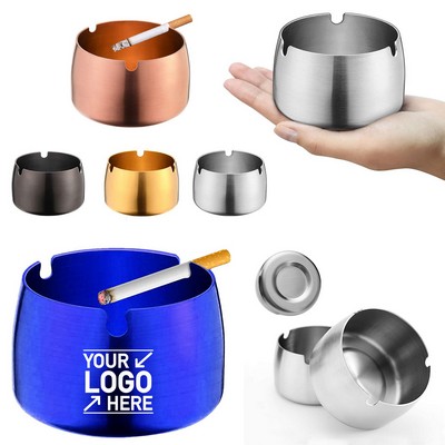 Stainless Steel Ashtray (3 1/8" x 3 1/8" x 2")