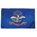North Dakota Indoor Parade Flag w/Pole Hem And Fringe (4'x6')