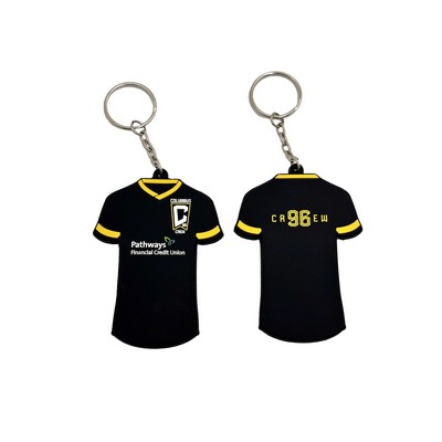 Jersey Shaped PVC Keychain