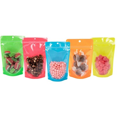 Neon Color 4 Mil Stand Up Pouches (5 7/8"x3 1/2"x9 1/8")